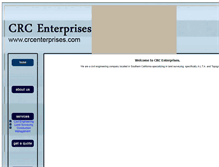 Tablet Screenshot of crcenterprises.com